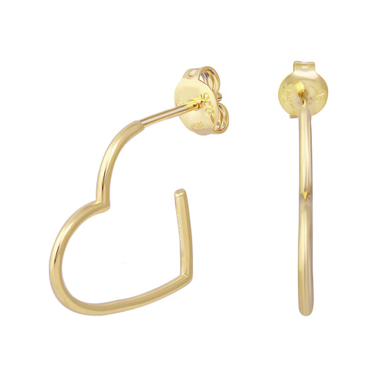 cai Creole 925/- Sterling Silber vergoldet 2,5cm ohne