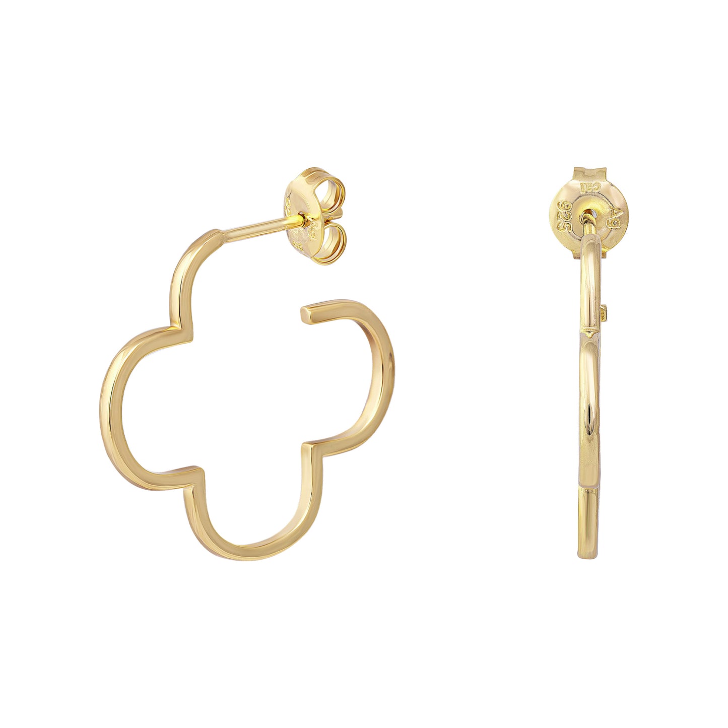 cai Creole 925/- Sterling Silber vergoldet 2,5cm ohne