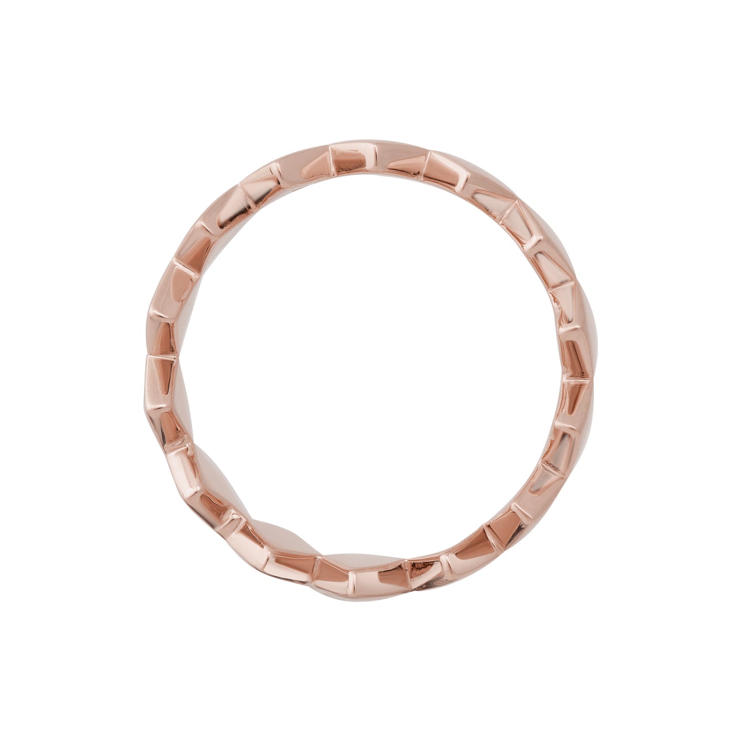 cai Ring 925/- Sterling Silber rotvergoldet ohne Stein