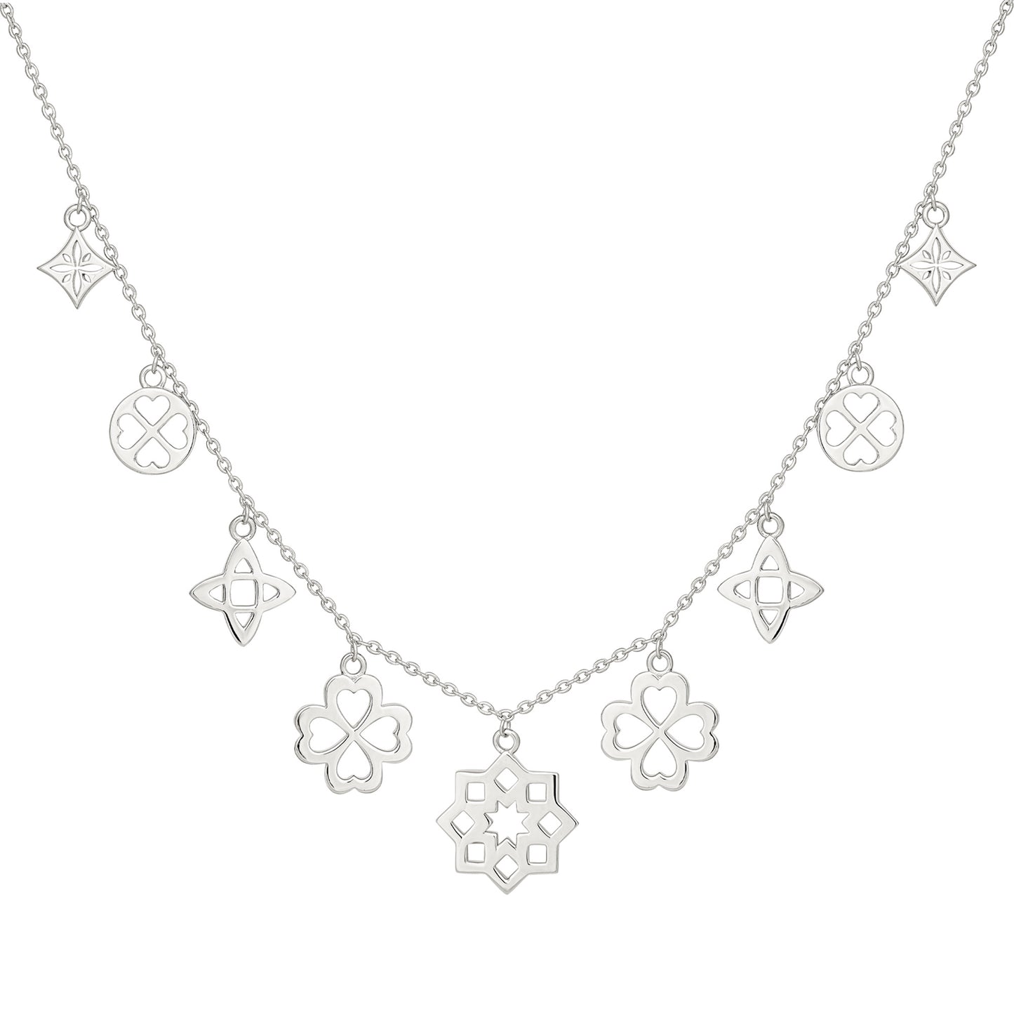 cai Collier Ankerkette 925/- Sterling Silber rhodiniert 43,0cm