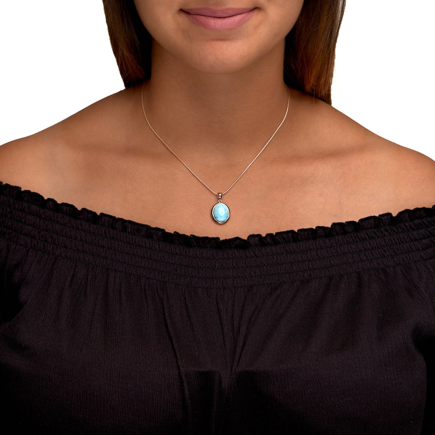 Halskette Schlangenkette 925/- Sterling Silber rotvergoldet 47,0cm Larimar