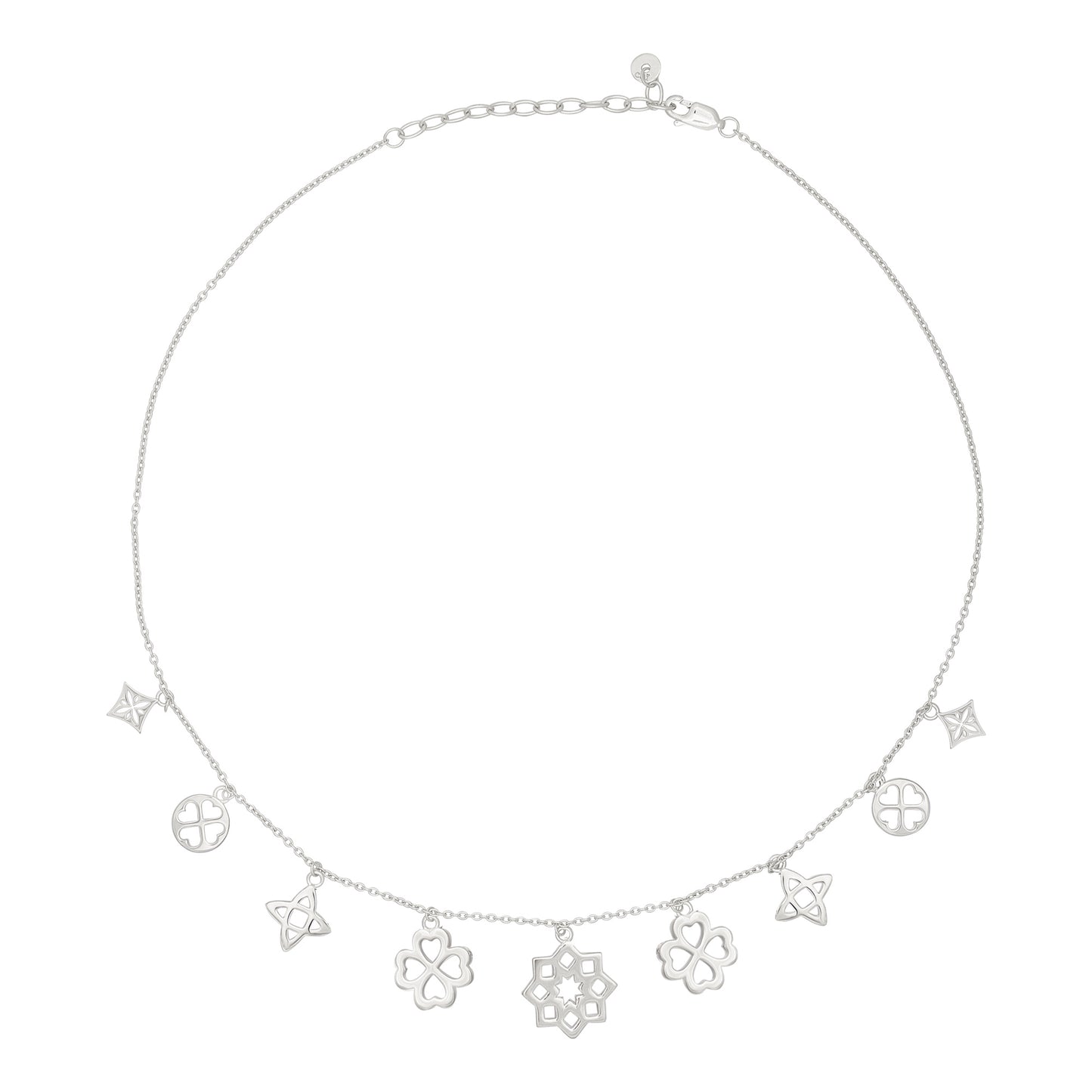 cai Collier Ankerkette 925/- Sterling Silber rhodiniert 43,0cm