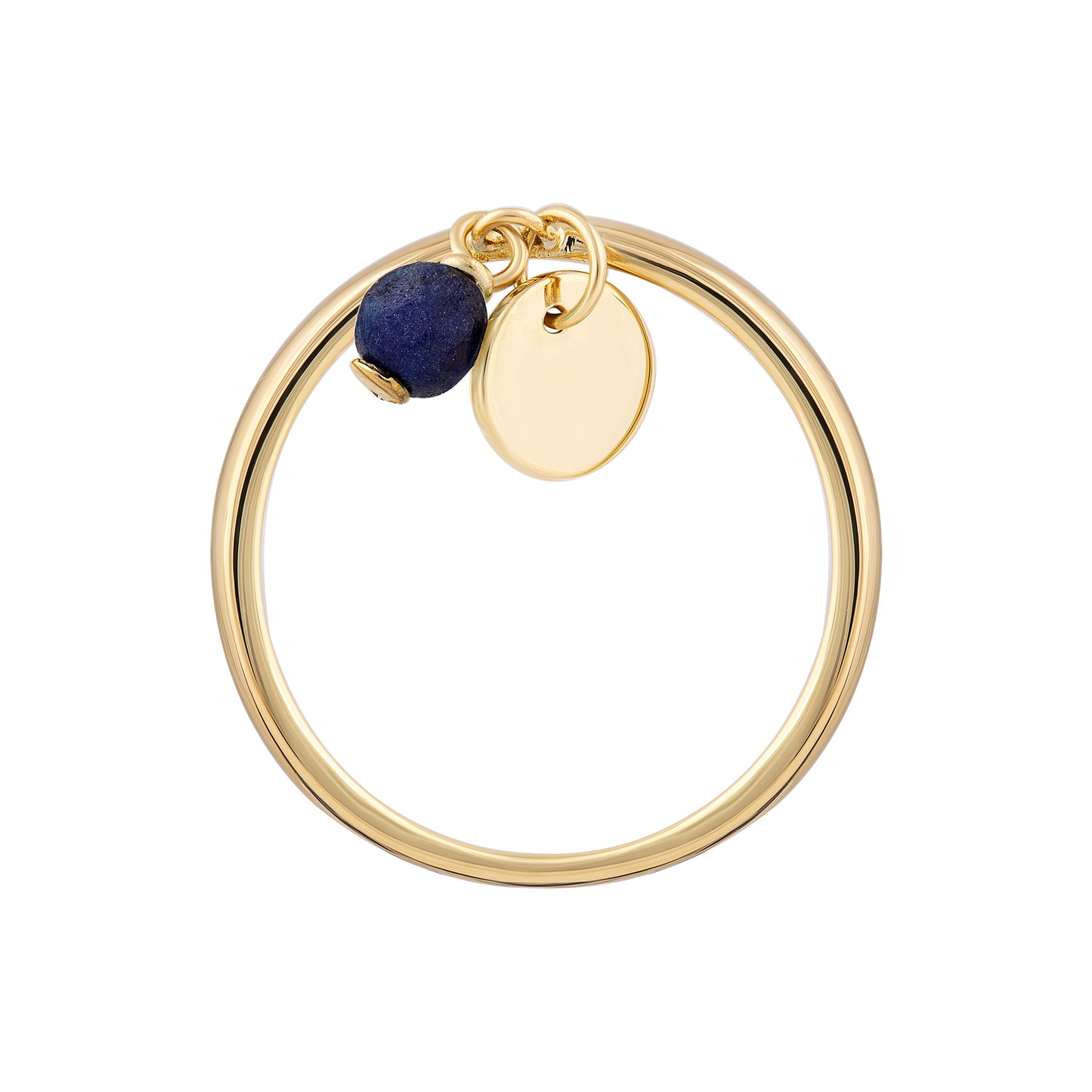 cai Ring 925/- Sterling Silber vergoldet Lapislazuli