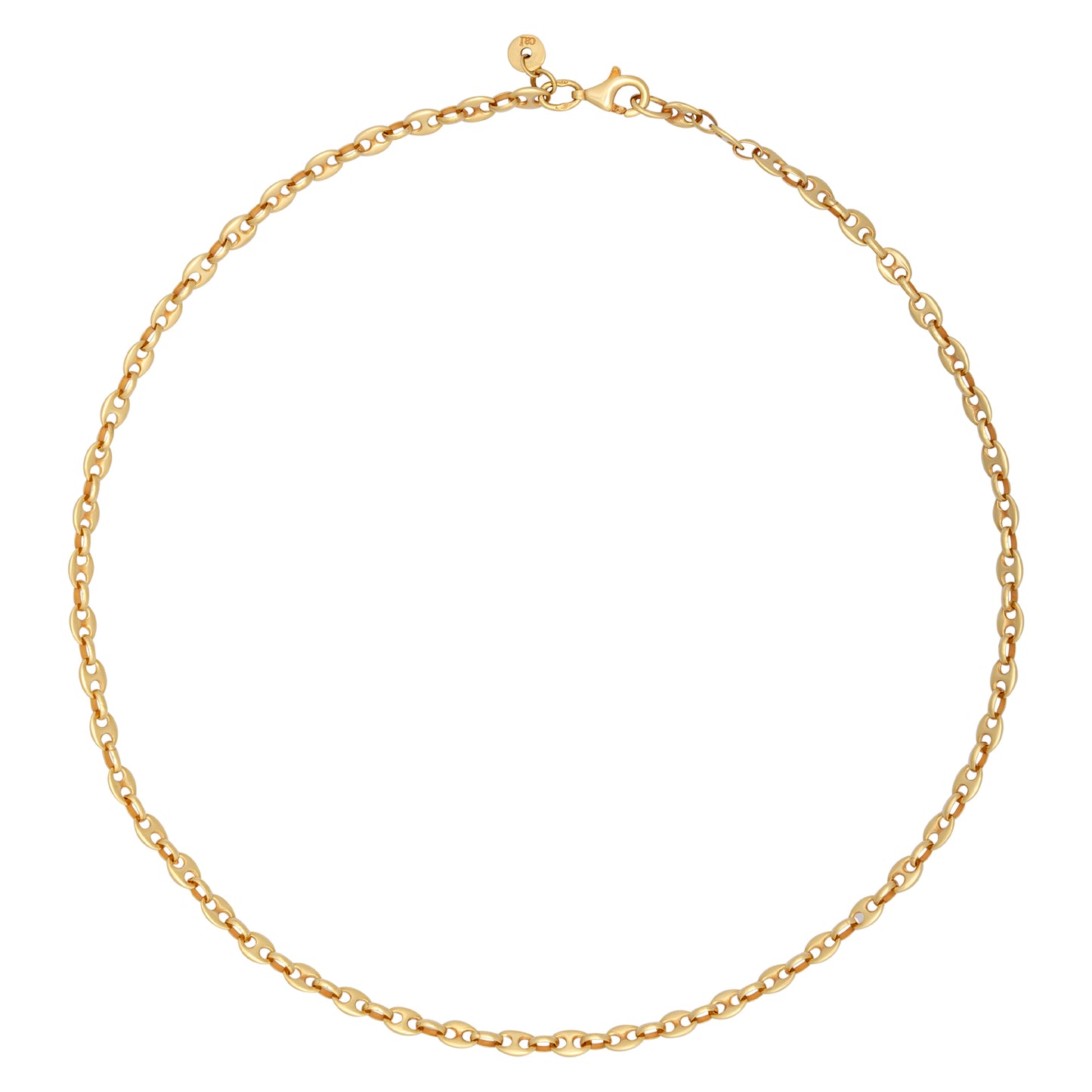 cai Collier Stegankerkette 925/- Sterling Silber vergoldet 35cm