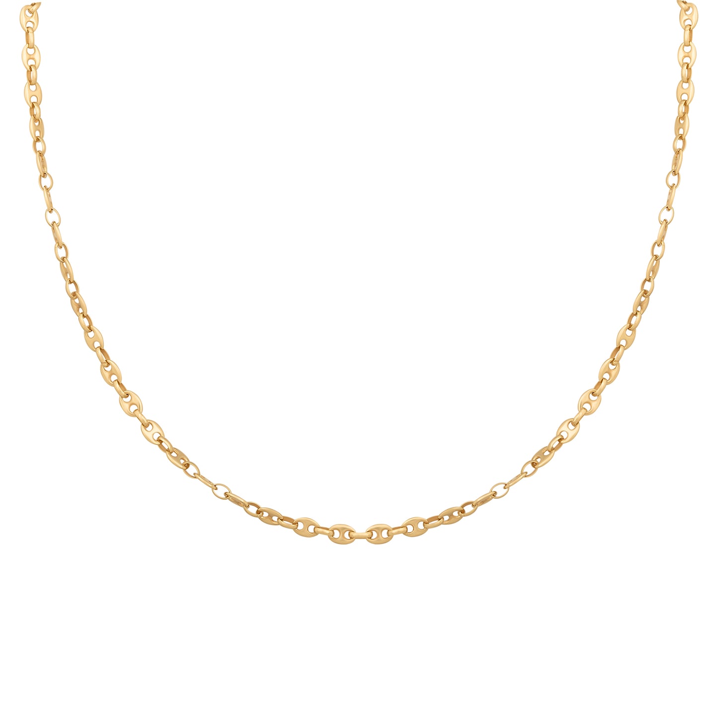 cai Collier Stegankerkette 925/- Sterling Silber vergoldet 35cm