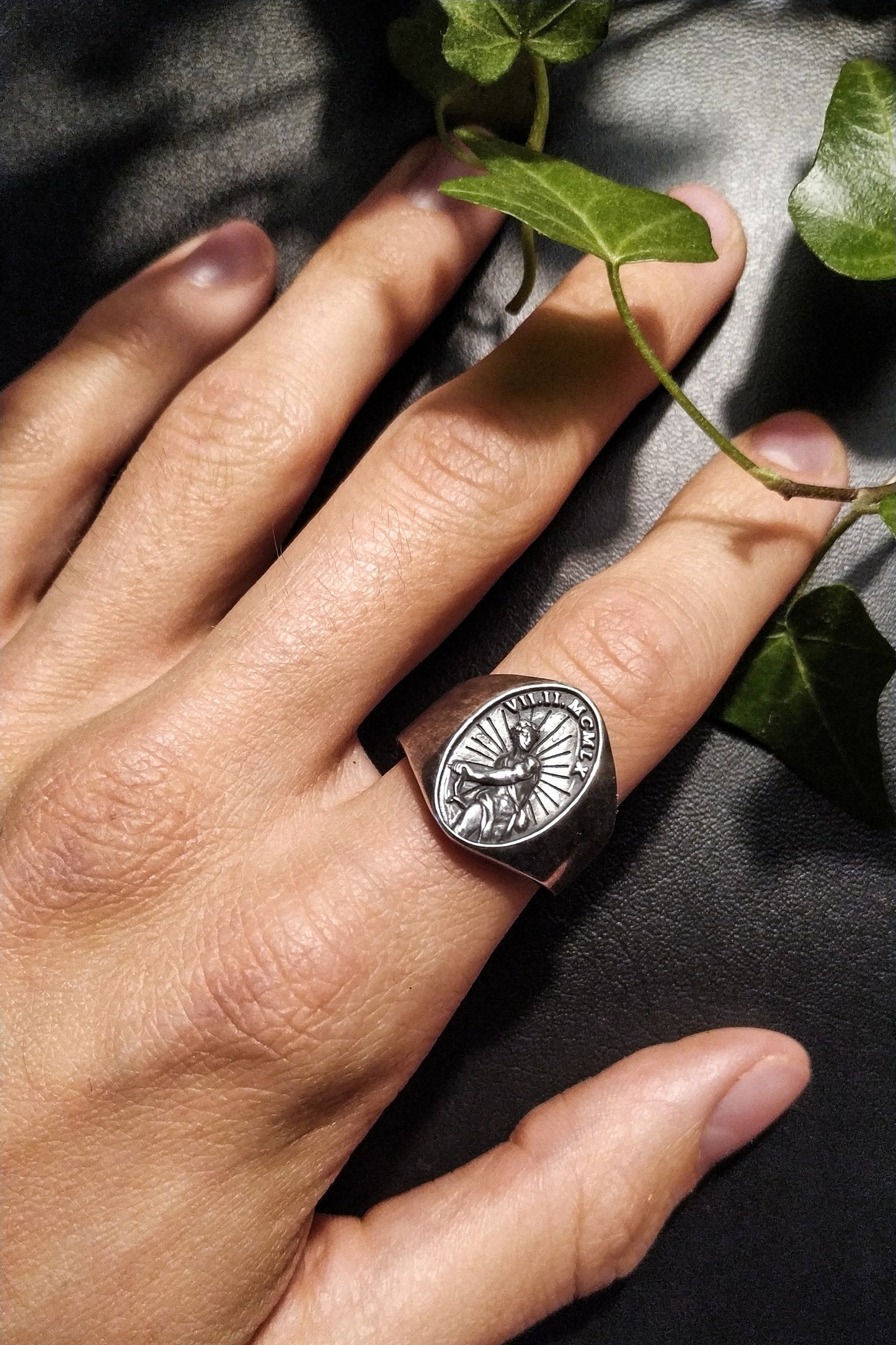 cai Ring 925/- Sterling Silber oxidiert ohne