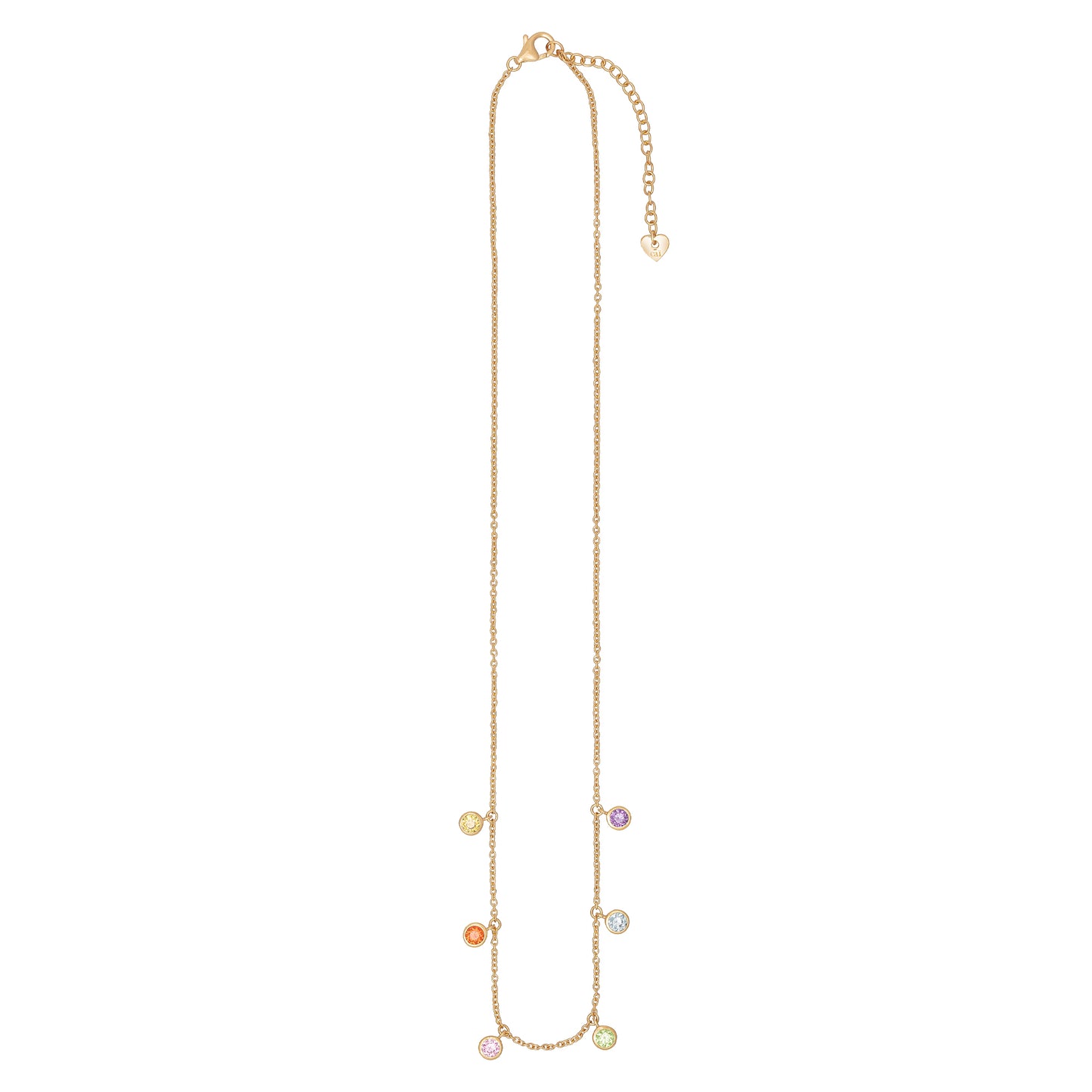 cai Collier Ankerkette 925/- Sterling Silber vergoldet 45,0cm Zirkonia