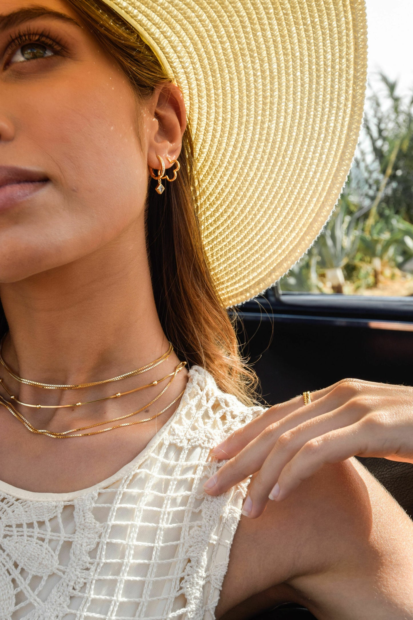 cai Creole 925/- Sterling Silber vergoldet 1,5cm ohne