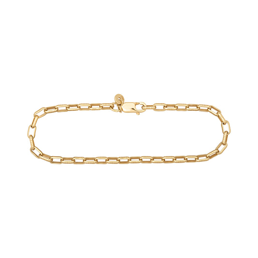 cai Armband Ankerkette 925/- Sterling Silber vergoldet 19cm