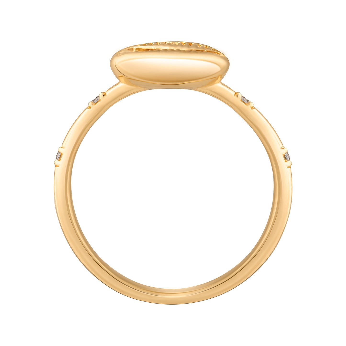 cai Ring 925/- Sterling Silber vergoldet Zirkonia