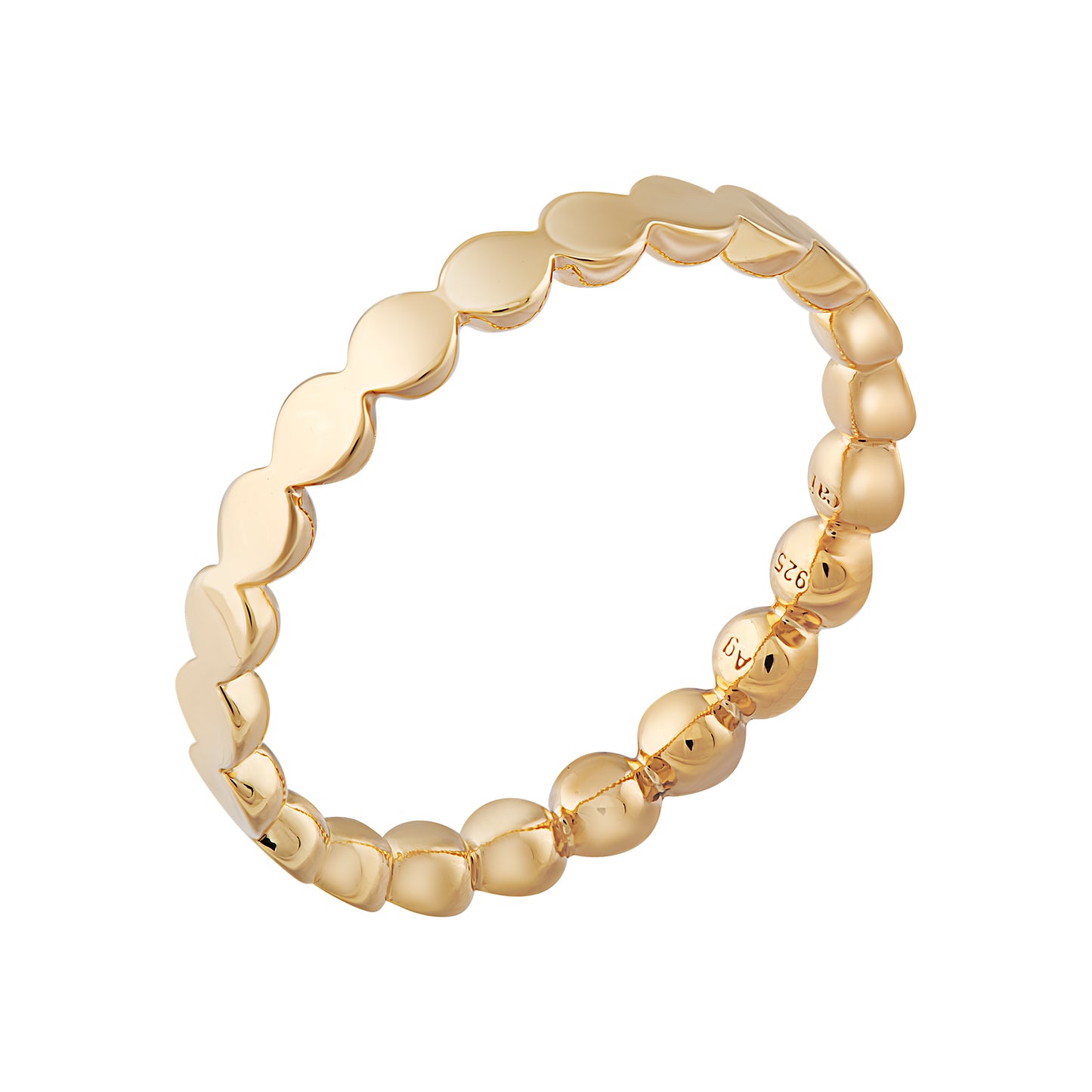 cai Ring 925/- Sterling Silber vergoldet ohne Stein