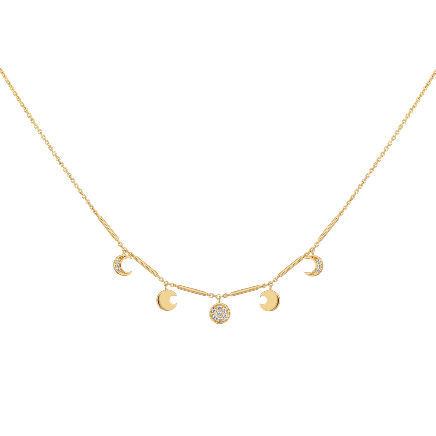 cai Halskette Ankerkette 925/- Sterling Silber vergoldet 42,0cm