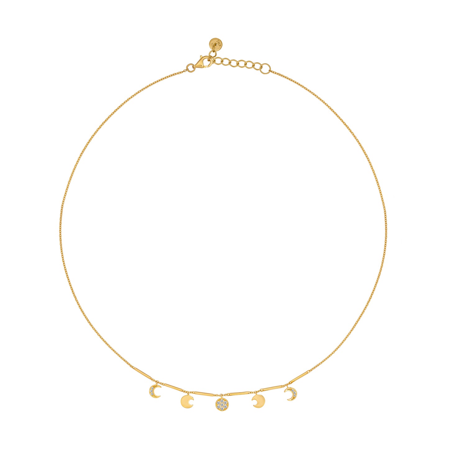 cai Halskette Ankerkette 925/- Sterling Silber vergoldet 42,0cm