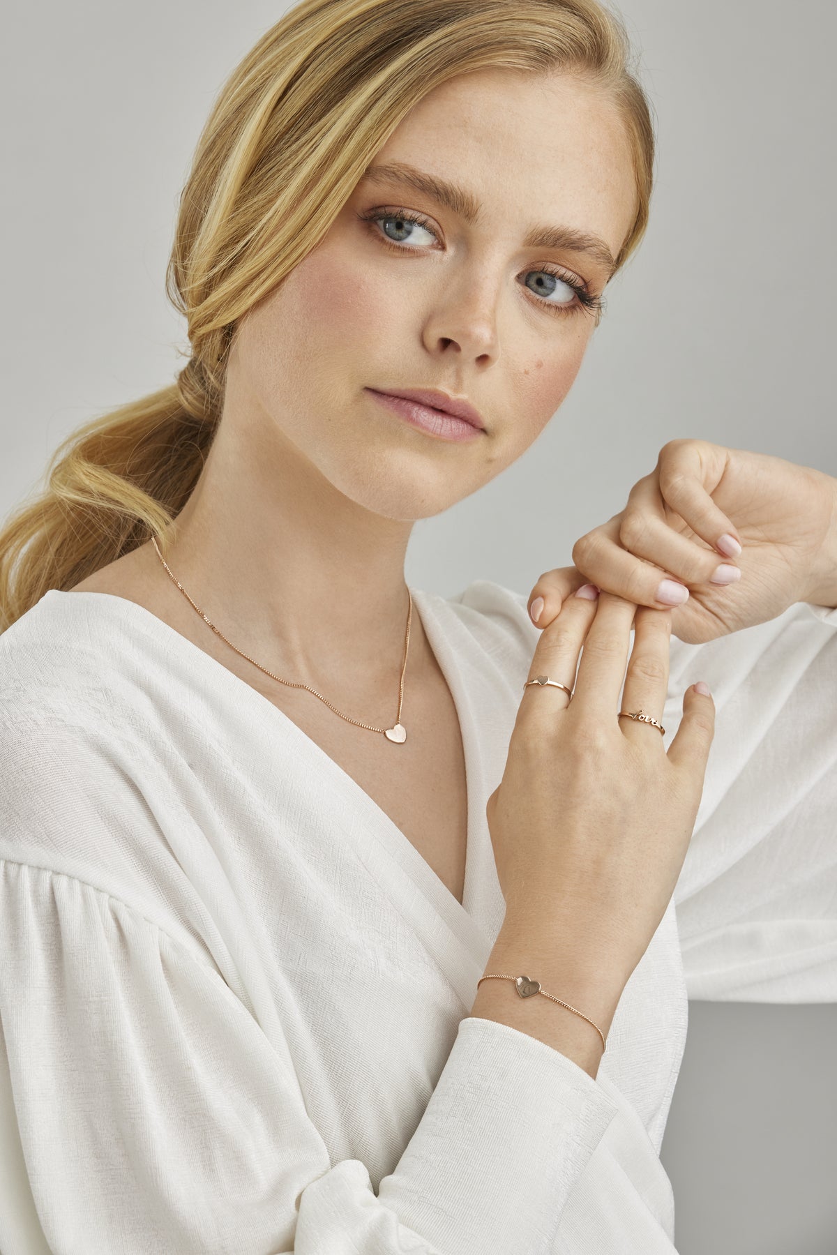 cai love Ring 925/- Sterling Silber rhodiniert ohne Stein