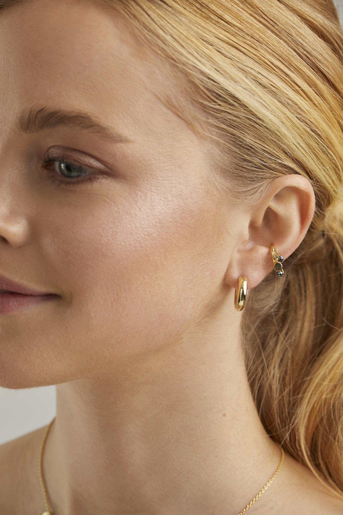 cai Ohrringe 925 vergoldet 1,7cm ohne