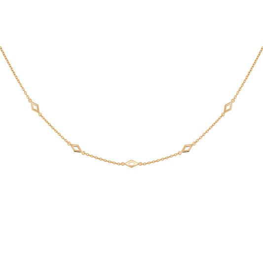 cai Halskette Choker Panzerkette 925/- Sterling Silber vergoldet 37,0cm