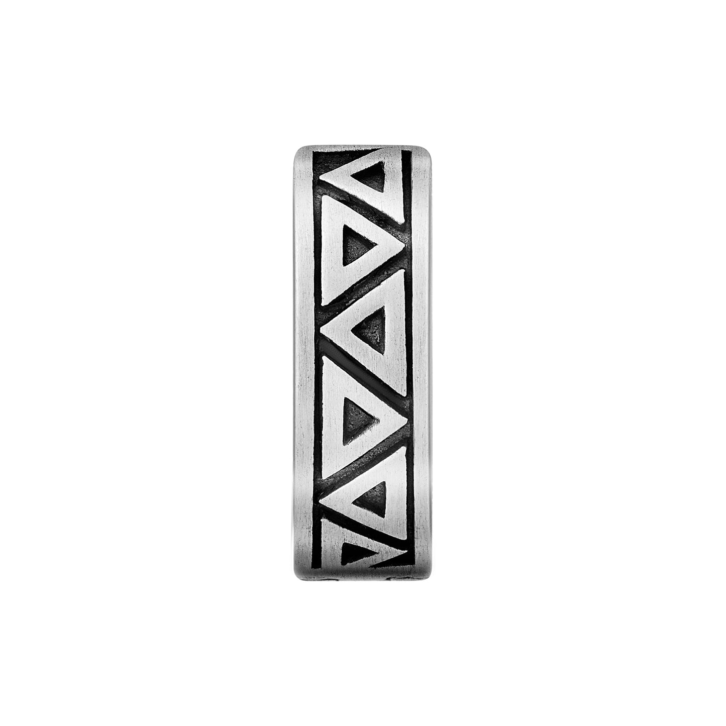 cai Single Creole 925/- Sterling Silber oxidiert 1,3cm
