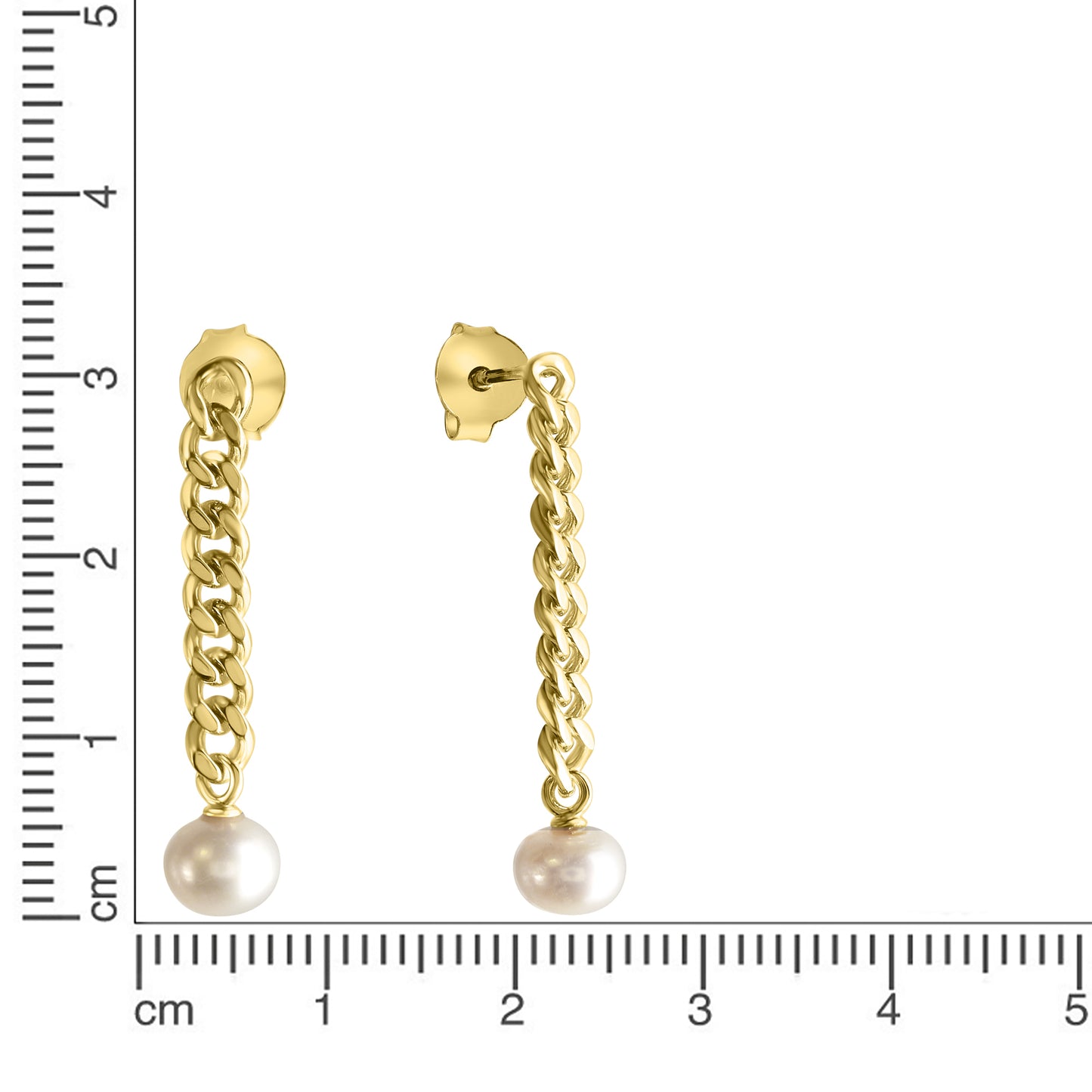 Ohrring 925/- Sterling Silber vergoldet 3cm ohne