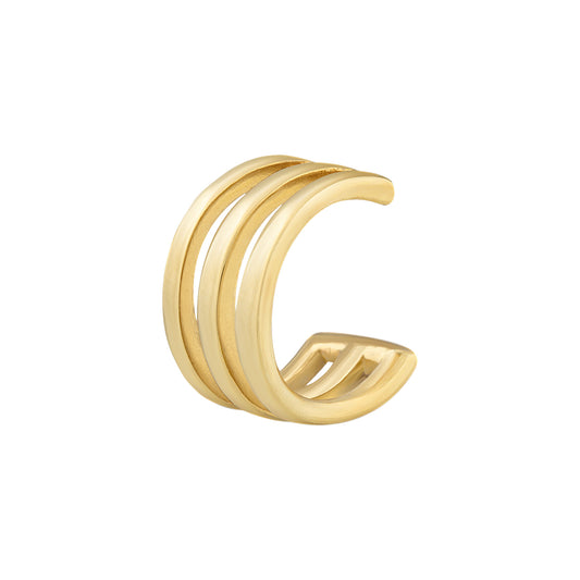 cai Ear Cuff 925/- Sterling Silber vergoldet 1,4cm ohne Stein