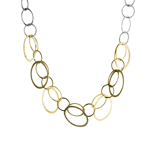 Halskette keine / nicht relevant 925/- Sterling Silber vergoldet (teil) 45 cm