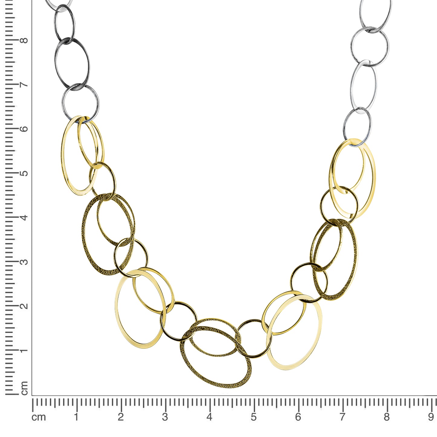 Halskette keine / nicht relevant 925/- Sterling Silber vergoldet (teil) 45 cm