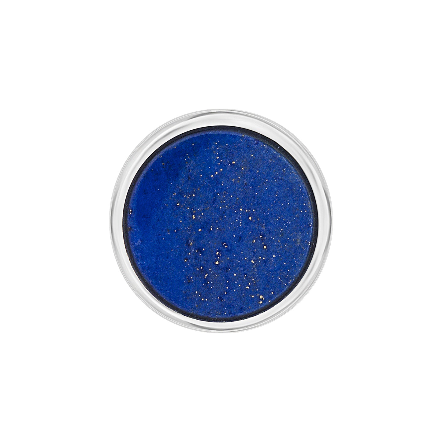cai Single-Ohrstecker 925/- Sterling Silber rhodiniert 0,9cm Lapislazuli