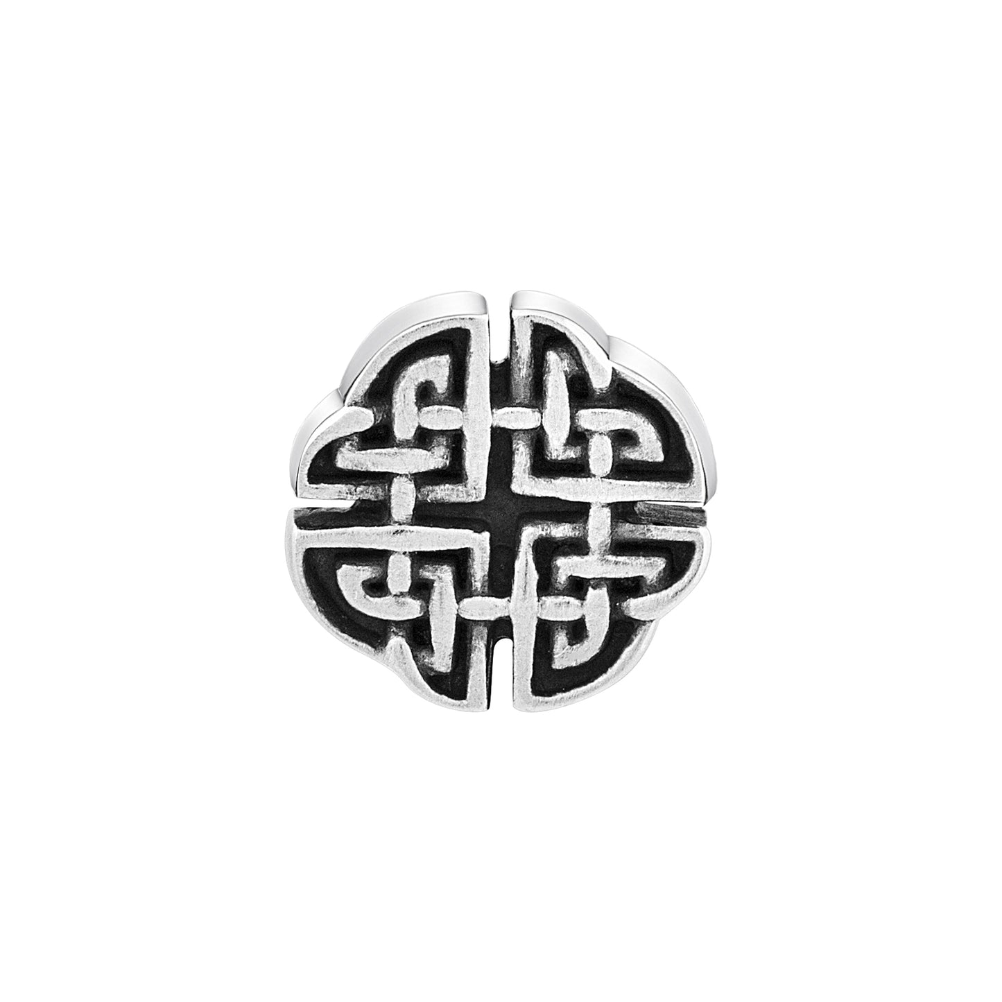 cai Single Ohrstecker 925/- Sterling Silber oxidiert 0,7cm ohne Stein