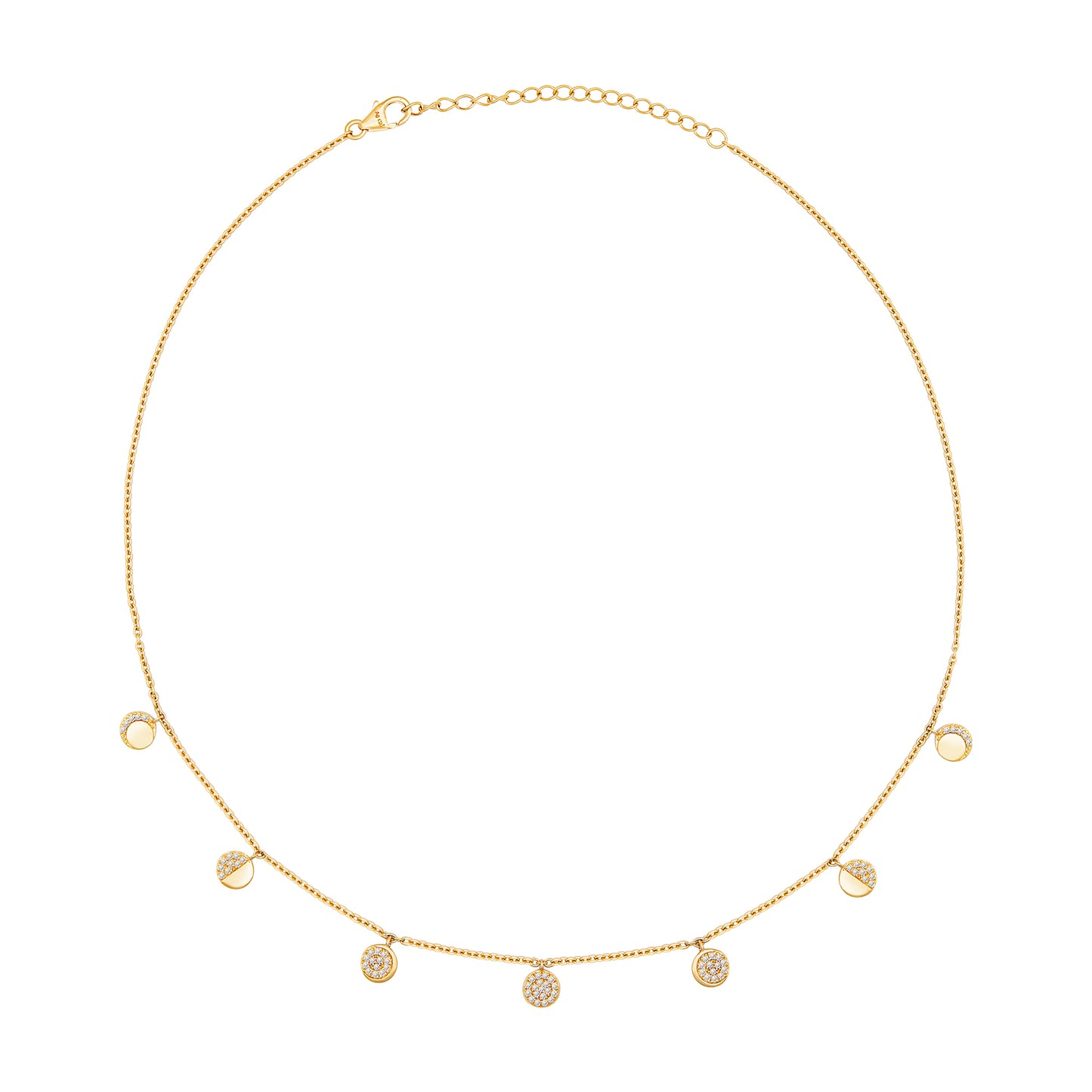 cai Halskette Ankerkette 925/- Sterling Silber vergoldet 43,0cm