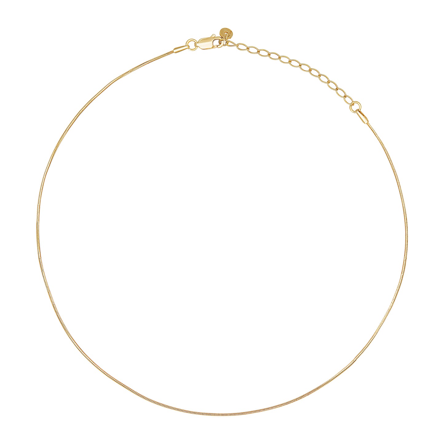 cai Collier 925 Silber vergoldet Schlangenkette Schlangenkette 925/- Sterling Silber vergoldet 40,0cm