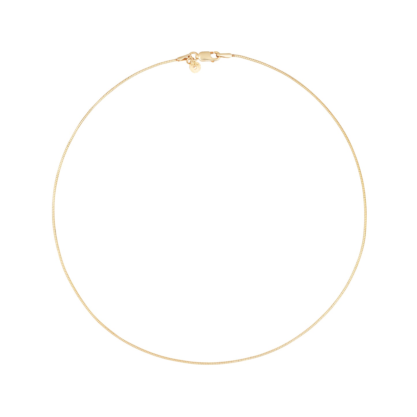 cai Collier 925 Silber vergoldet Omega-Reif Omegareifen/Kette 925/- Sterling Silber vergoldet 40cm