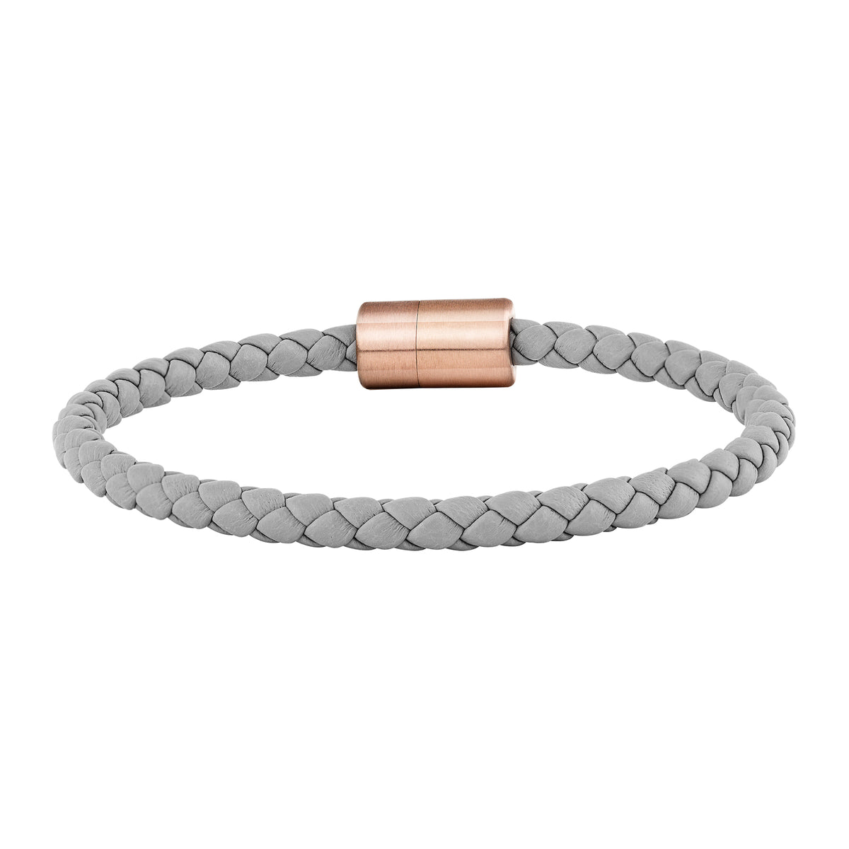 cai Armband Leder olivenblattgegerbt  grau rosé Lederarmband 925/- Sterling Silber 21cm