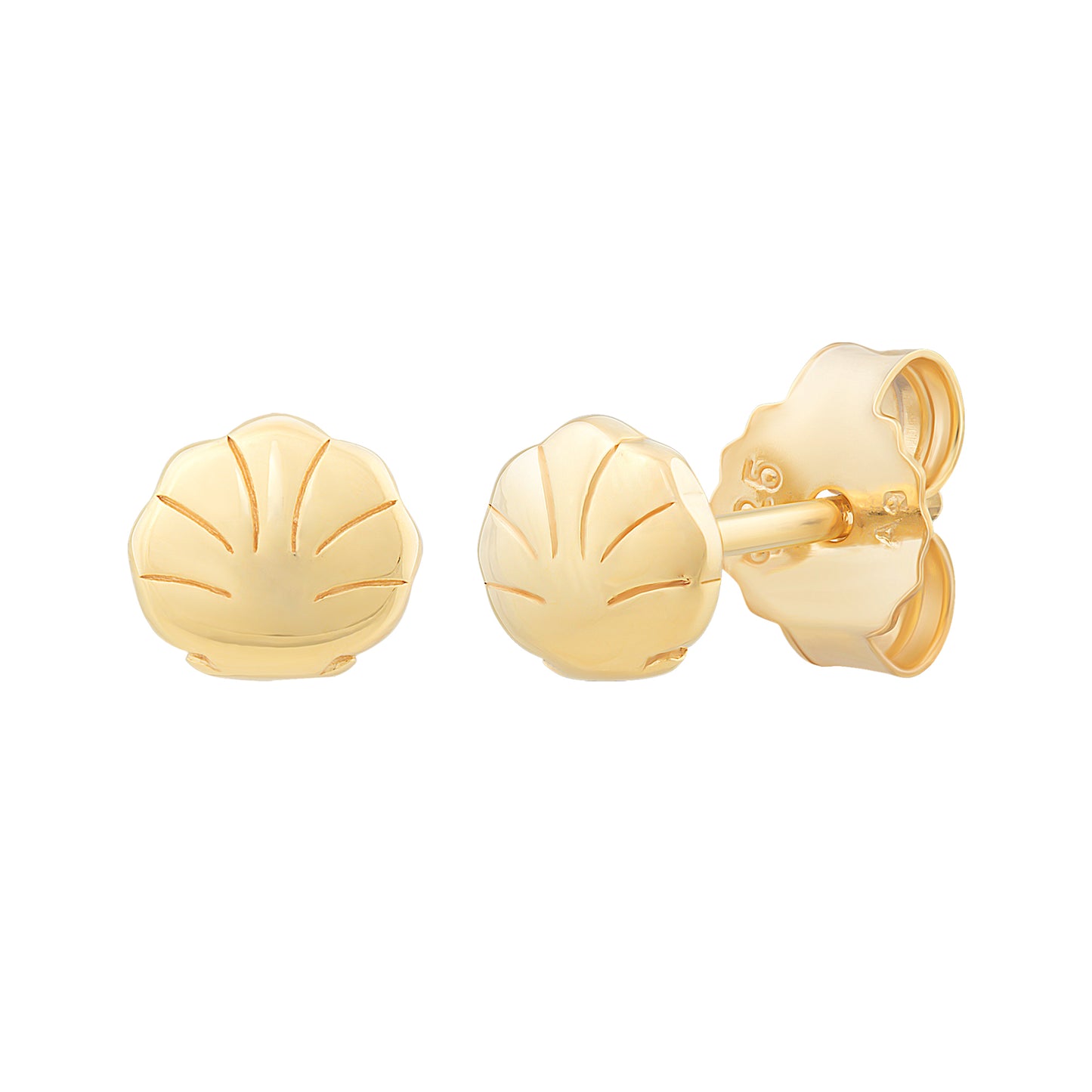 cai Ohrstecker 925/- Sterling Silber vergoldet 0,6cm ohne