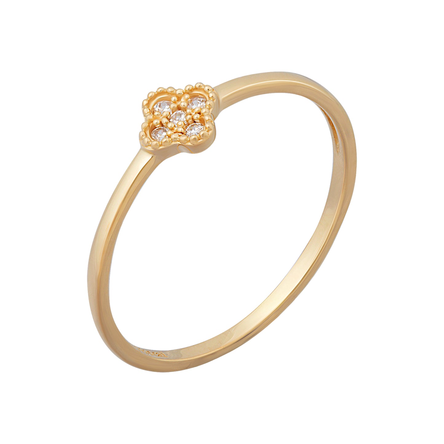 cai Ring 925/- Sterling Silber vergoldet Zirkonia