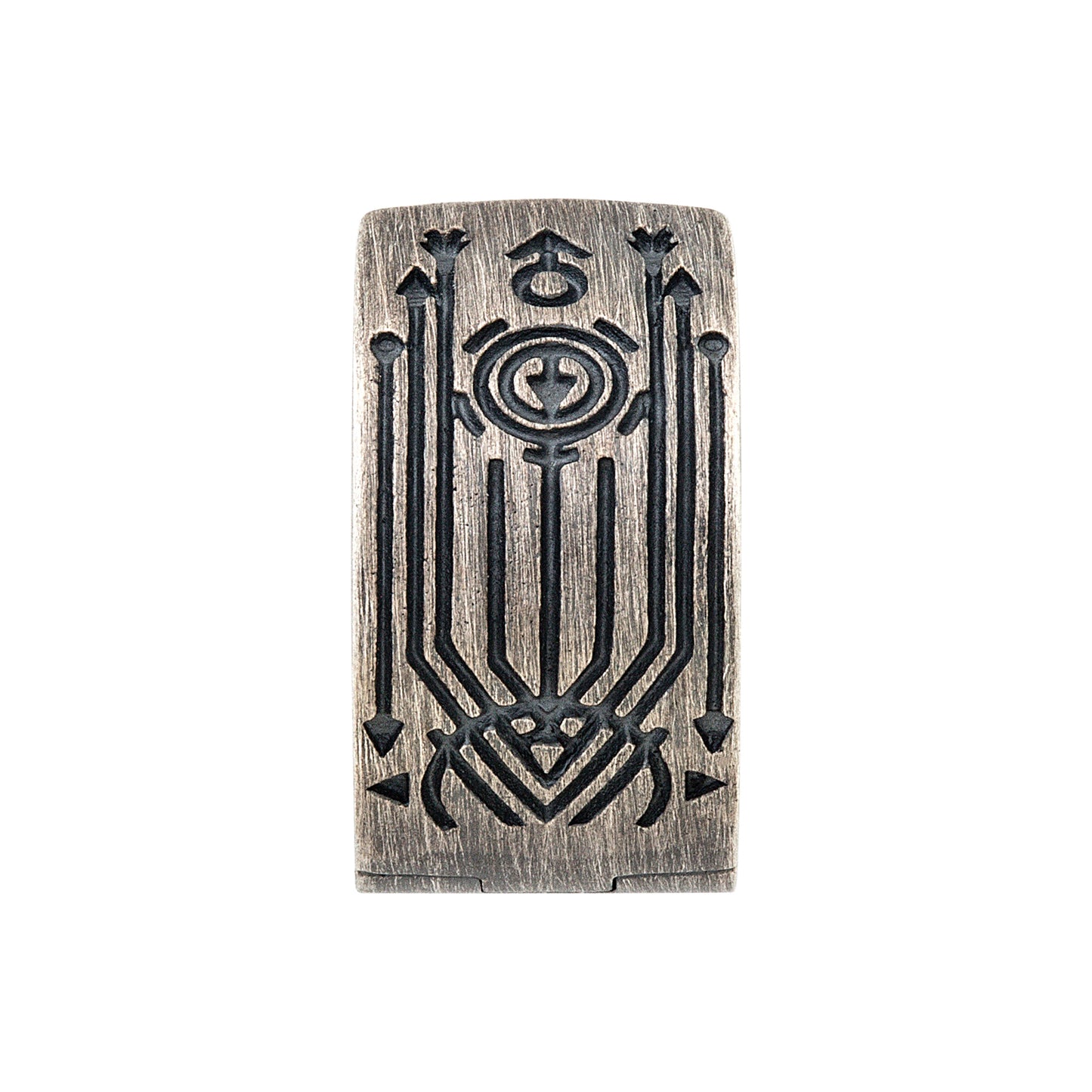 cai Single Creole 925/- Sterling Silber oxidiert 1,2cm