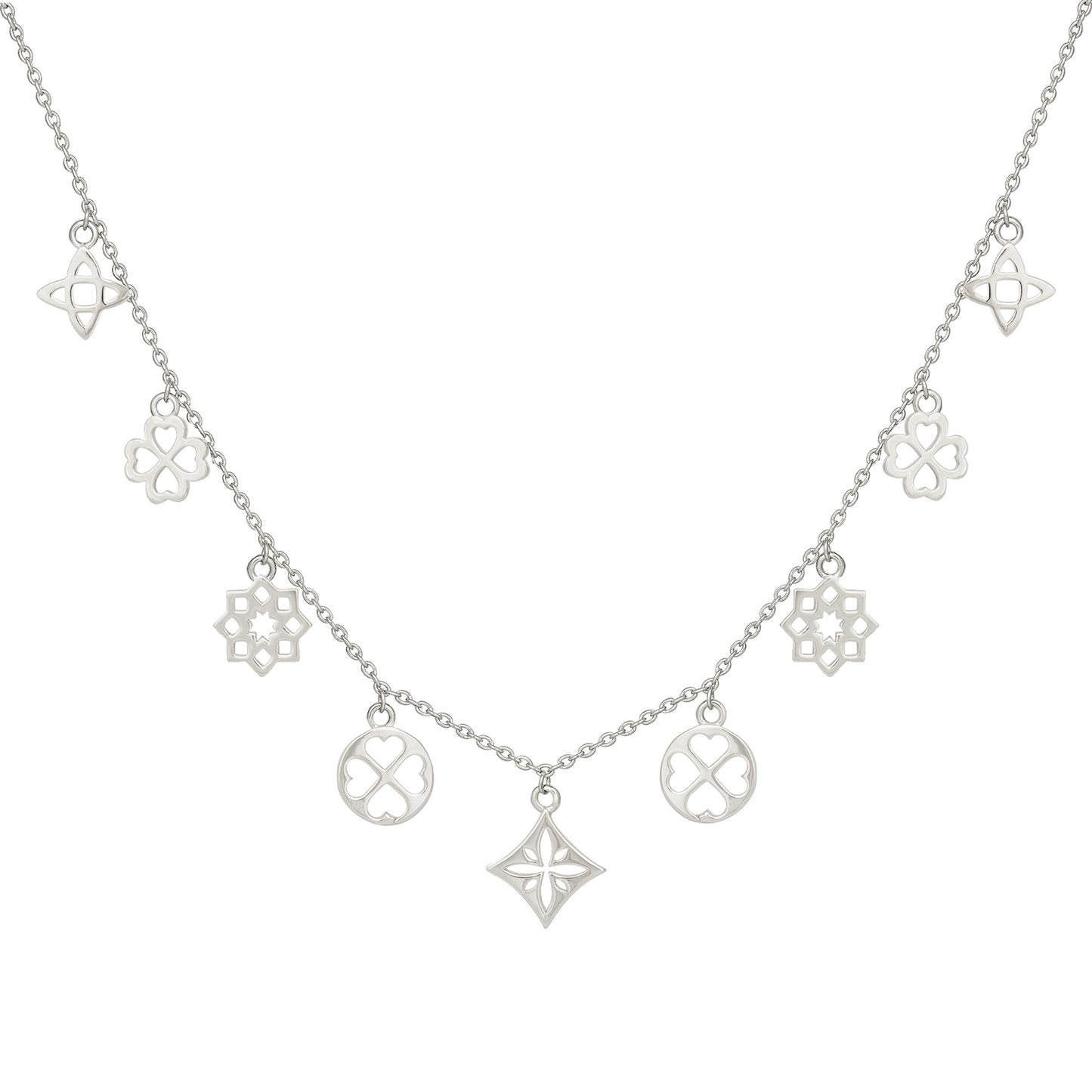 cai Collier Ankerkette 925/- Sterling Silber rhodiniert 43,0cm