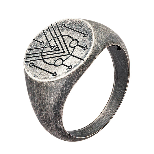cai Ring 925/- Sterling Silber oxidiert ohne