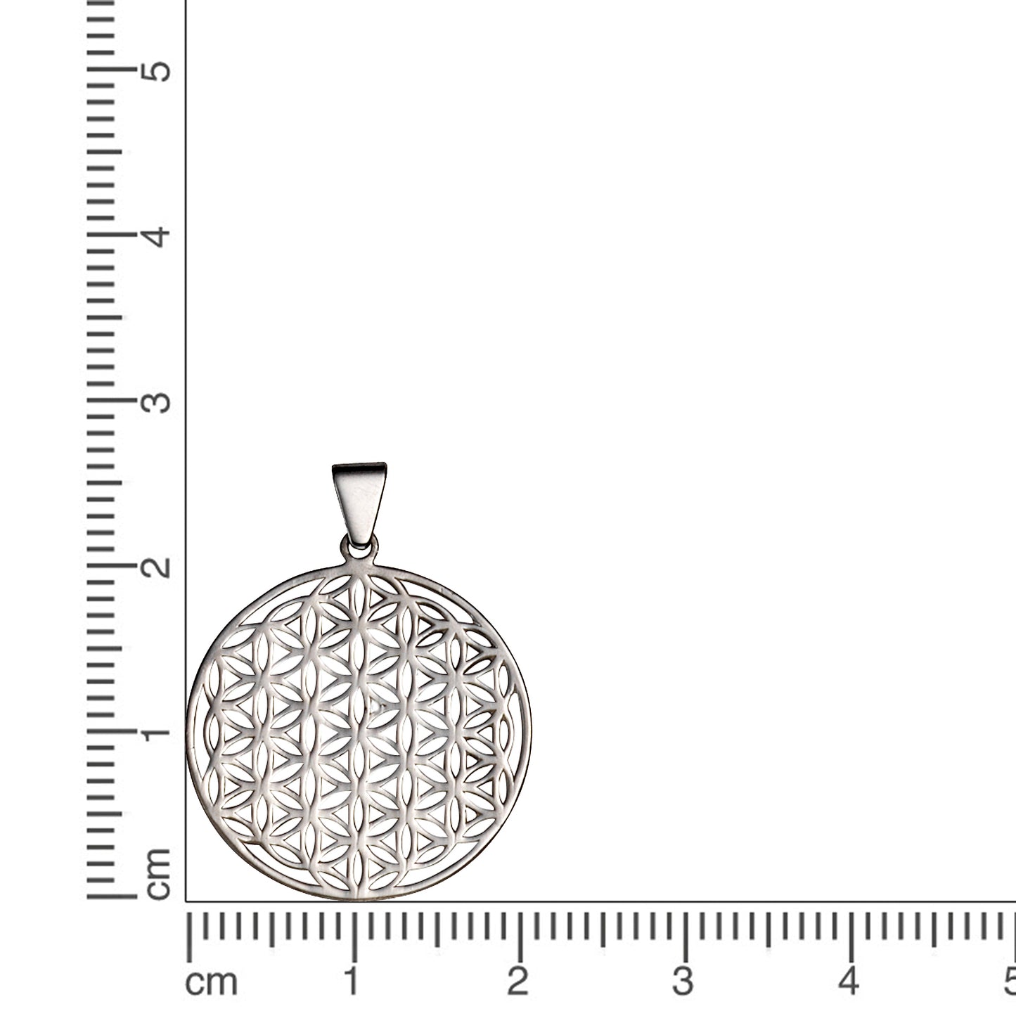 Anhänger 925/- Sterling Silber rhodiniert 2,6cm