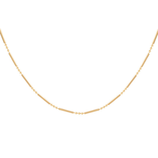 cai Halskette Kugelkette 925/- Sterling Silber vergoldet 43,0cm