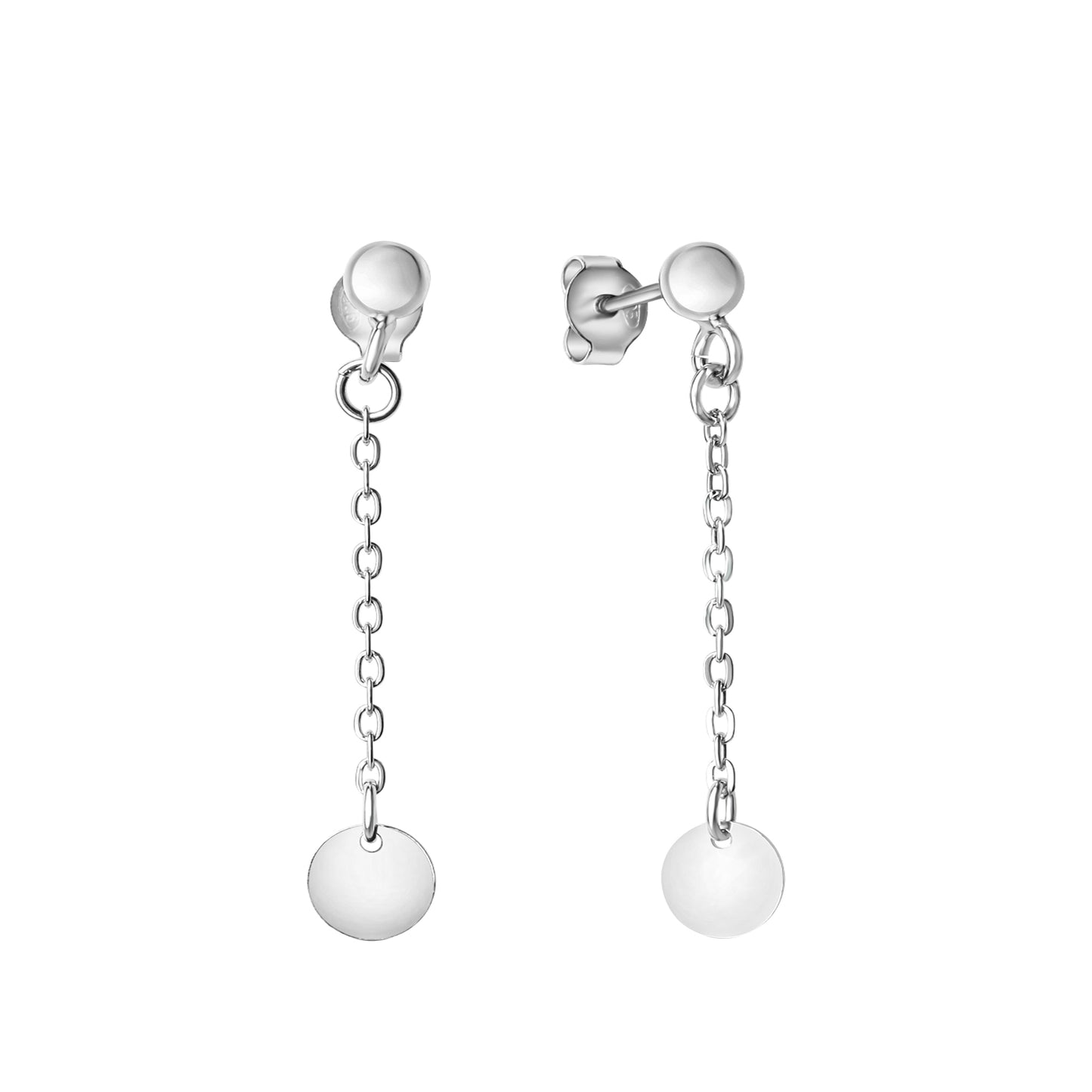 Ohrhänger 925/- Sterling Silber rhodiniert 4,1cm