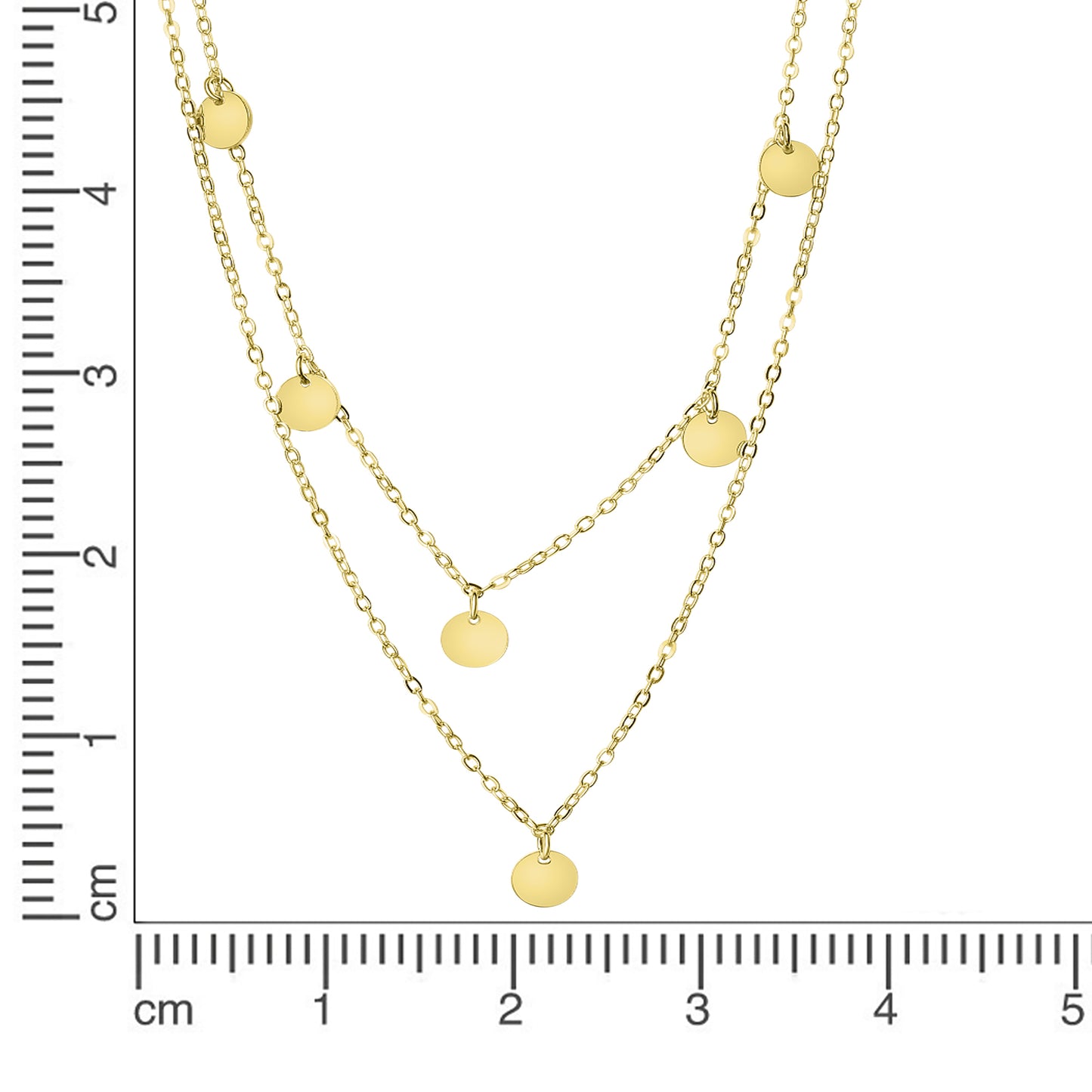 Collier Ankerkette 925/- Sterling Silber vergoldet 45,0cm