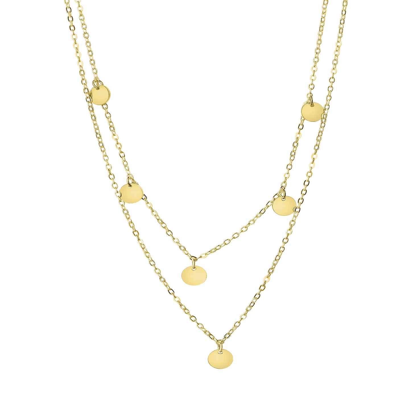 Collier Ankerkette 925/- Sterling Silber vergoldet 45,0cm