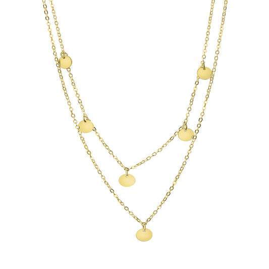 Collier Ankerkette 925/- Sterling Silber vergoldet 45,0cm