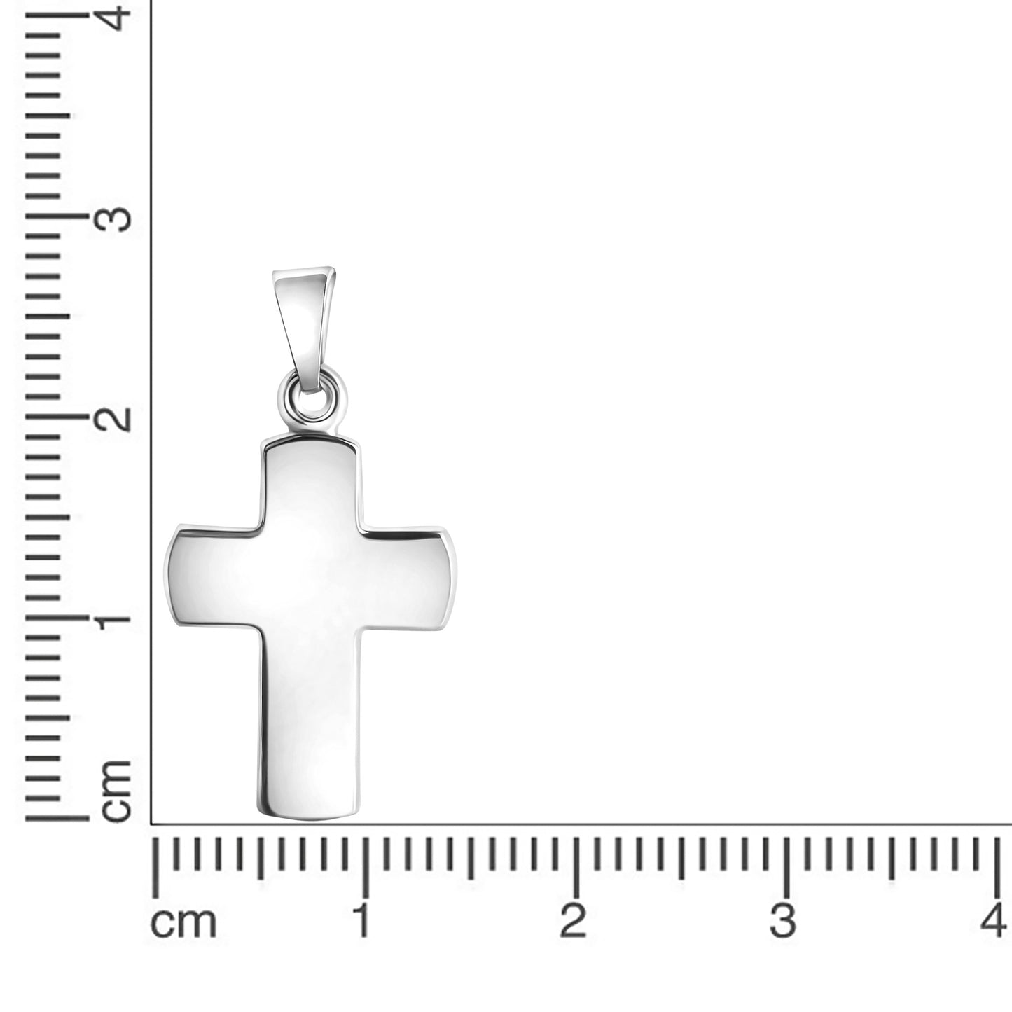 Anhänger 925/- Sterling Silber rhodiniert 2,8cm