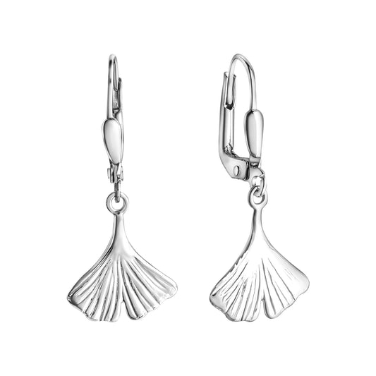 Ohrhänger 375/- Gold Weißgold 2,8cm