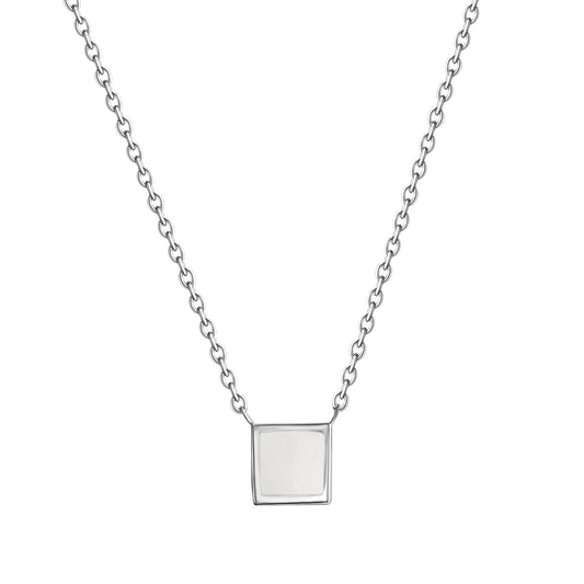 Collier Ankerkette 925/- Sterling Silber rhodiniert 45,0cm