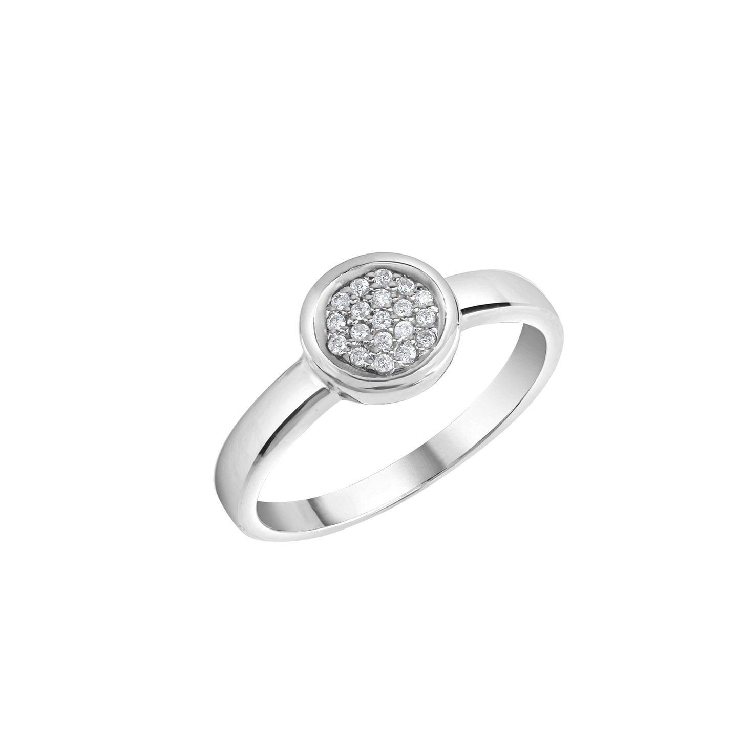Ring 925/- Sterling Silber rhodiniert Zirkonia