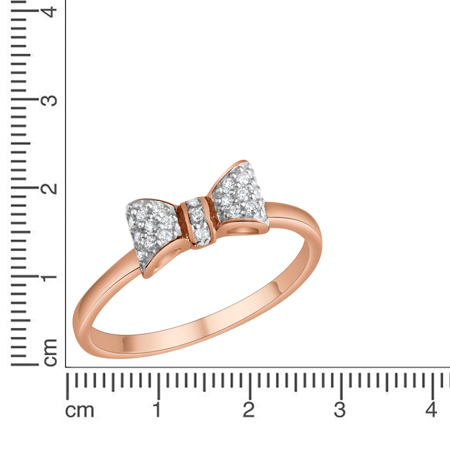 Ring 925/- Sterling Silber rotvergoldet Zirkonia