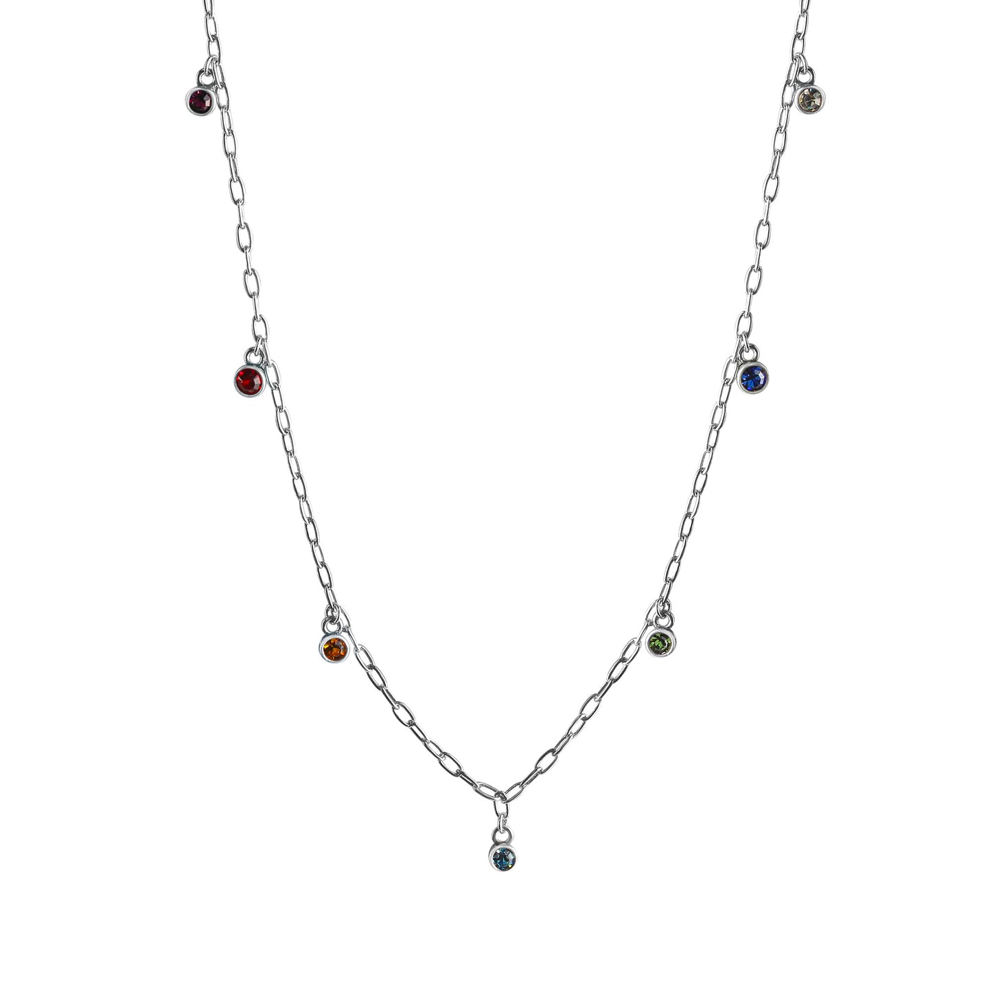 Collier Ankerkette 925/- Sterling Silber rhodiniert 47,0cm
