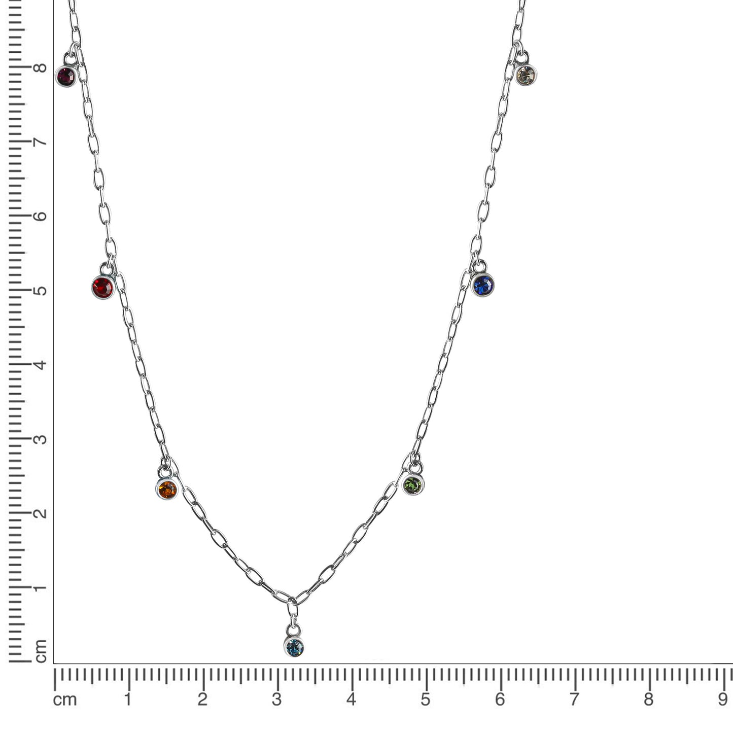 Collier Ankerkette 925/- Sterling Silber rhodiniert 47,0cm