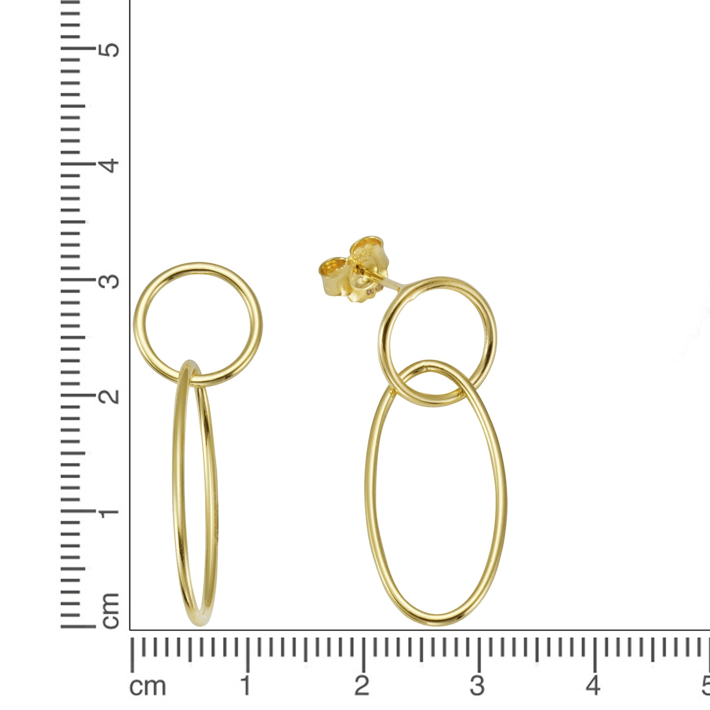 Ohrhänger 925/- Sterling Silber vergoldet 3,2cm